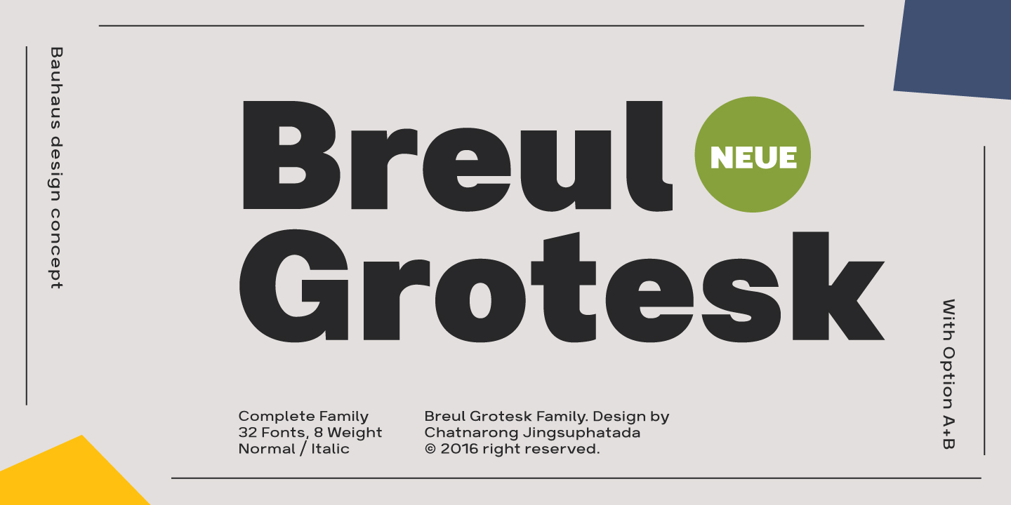 Ejemplo de fuente Breul Grotesk #1